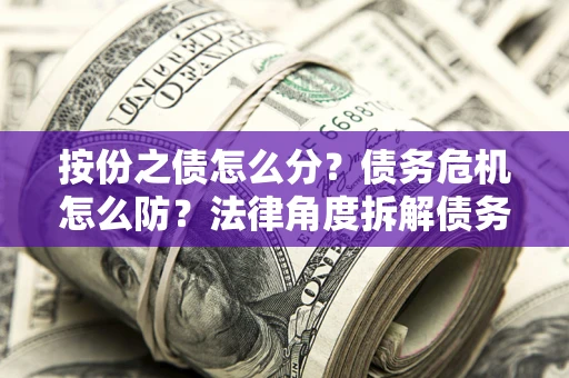 北京按份之债怎么分？债务危机怎么防？法律角度拆解债务分配与风险自保指南