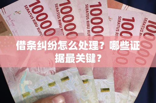 北京借条纠纷怎么处理？哪些证据最关键？