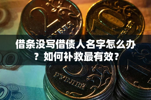 北京借条没写借债人名字怎么办？如何补救最有效？