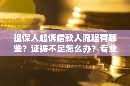 北京担保人起诉借款人流程有哪些？证据不足怎么办？专业律师解答
