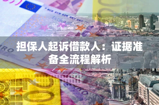 北京担保人起诉借款人：证据准备全流程解析