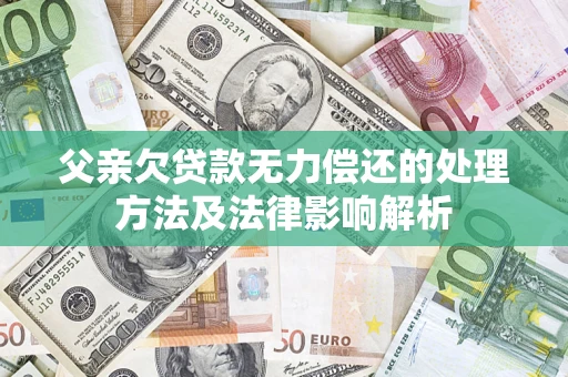 北京父亲欠贷款无力偿还的处理方法及法律影响解析