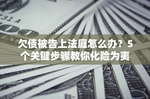 北京欠债被告上法庭怎么办？5个关键步骤教你化险为夷