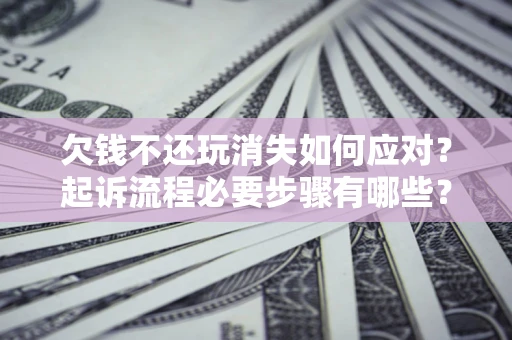 北京欠钱不还玩消失如何应对？起诉流程必要步骤有哪些？