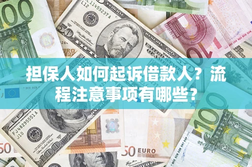北京担保人如何起诉借款人？流程注意事项有哪些？